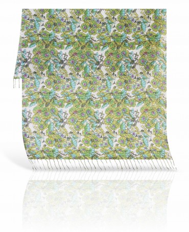 Палантин Женский S40-LOTUS.GARDEN/GREEN